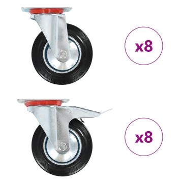 vidaXL Ratukai, 16vnt., 160mm