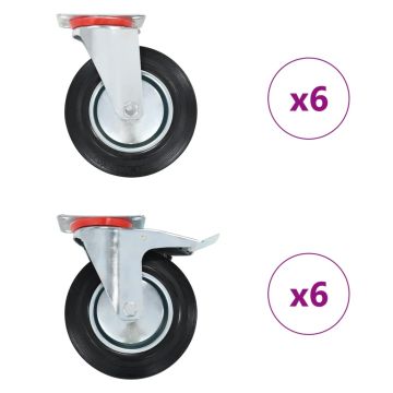 vidaXL Ratukai, 12vnt., 200mm