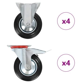 vidaXL Ratukai, 8vnt., 160mm