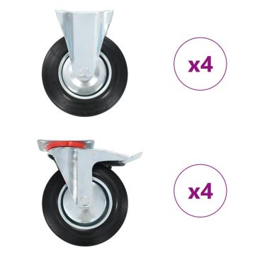 vidaXL Ratukai, 8 vnt., 200 mm