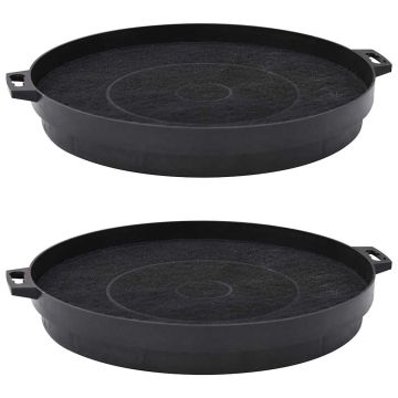 vidaXL Gartraukio medžio anglies filtrai, 2 vnt., 210 mm