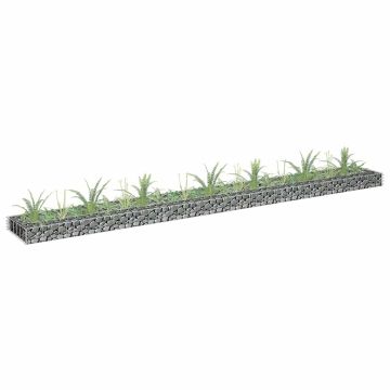 vidaXL Gabiono vazonas, 270x30x10cm, galvanizuotas plienas, aukštas