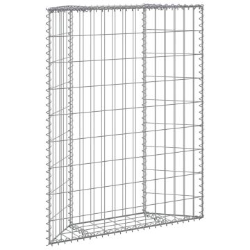 vidaXL Gabiono vazonas, 80x20x100cm, galvanizuotas plienas, aukštas