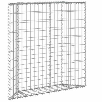 vidaXL Gabiono vazonas, 100x20x100cm, galvanizuotas plienas, aukštas