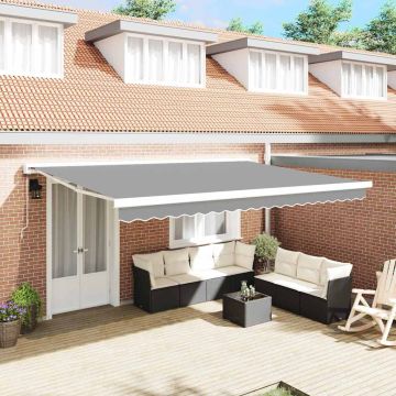 vidaXL Markizės rėmas Balta 500 × 300 cm Aliuminis