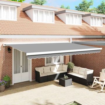 vidaXL Markizės rėmas Balta 500 × 300 cm Aliuminis