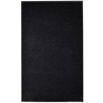 vidaXL Durų kilimėlis, juodos spalvos, 117x220 cm, PVC