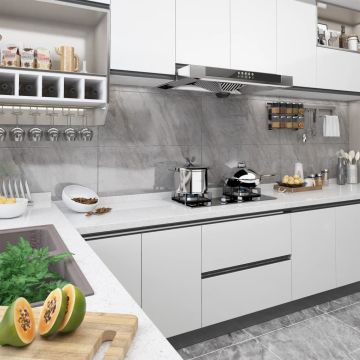 vidaXL Lipni plėvelė baldams, baltos spalvos, 500x90cm, PVC