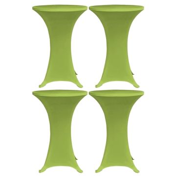 vidaXL Staltiesės, 4vnt., žalios sp., 80 cm, įtempiamos (2x131433)