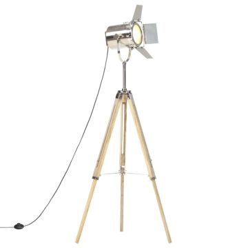vidaXL Trikojis pastatomas šviestuvas, 140cm, mango medienos masyvas