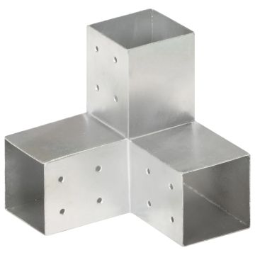 vidaXL Stulpo sujungimas, 81x81mm, galvanizuotas metalas, Y formos