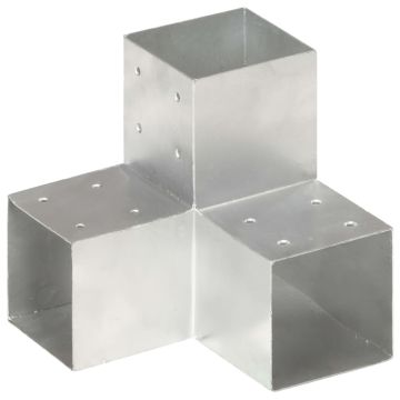 vidaXL Stulpo sujungimas, 101x101mm, galvanizuotas metalas, Y formos