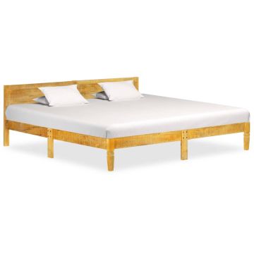 vidaXL Lovos rėmas, mango medienos masyvas, 200cm
