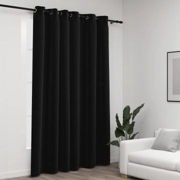 vidaXL Naktinė užuolaida su kilputėmis, antracito spalvos, 290x245cm