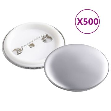 vidaXL Ženkliukų nugarėlės, 500vnt., 37mm