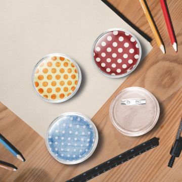 vidaXL Ženkliukų rinkinys su smeigtukais, 100vnt., akrilas, 44mm