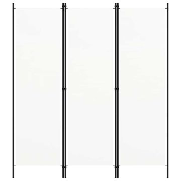 vidaXL Kambario pertvara, 3 dalių, baltos spalvos, 150x180cm