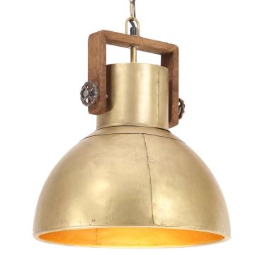 vidaXL Pakabinamas šviestuvas, žalvario, 40cm, 25W, apskritas, E27