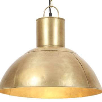 vidaXL Pakabinamas šviestuvas, žalvario, 48cm, 25W, apskritas, E27