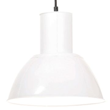 vidaXL Pakabinamas šviestuvas, baltas, 28,5cm, 25W, apskritas, E27