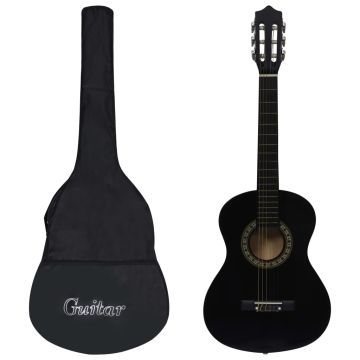vidaXL Klasikinė gitara su dėklu pradedantiesiems ir vaikams, 1/2 34"