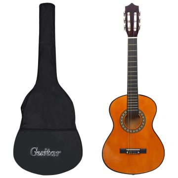 vidaXL Klasikinė gitara su dėklu pradedantiesiems ir vaikams, 1/2 34"