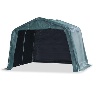 vidaXL Nuimama palapinė gyvuliams, žalia, 3,3x3,2m, PVC, 550g/m²