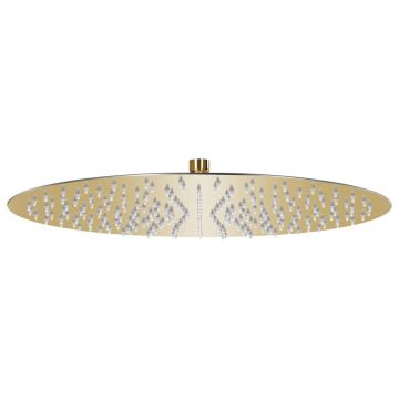 vidaXL Lietaus dušo galvutė, auksinė, 40cm, nerūdijantis plienas