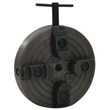 vidaXL Medienos griebtuvas, 4 žiotys, juodas, 150x63mm, plienas