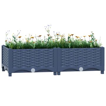 vidaXL Aukštas lovelis, 80x40x23cm, polipropilenas
