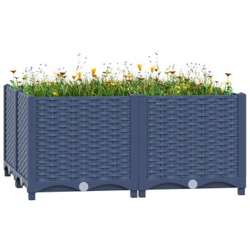 vidaXL Aukštas lovelis, 80x80x38cm, polipropilenas