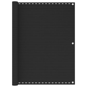 vidaXL Balkono pertvara, antracito spalvos, 120x600cm, HDPE