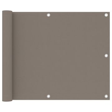 vidaXL Balkono pertvara, taupe spalvos, 75x300cm, oksfordo audinys