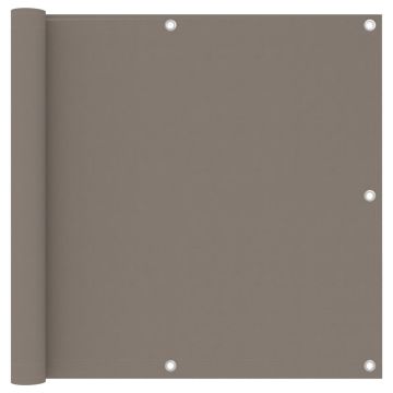 vidaXL Balkono pertvara, taupe spalvos, 90x400cm, oksfordo audinys