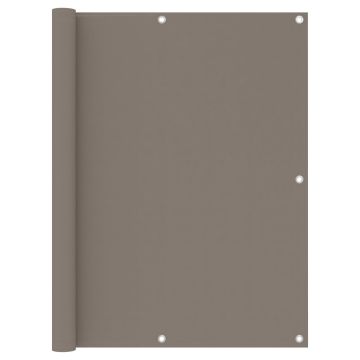 vidaXL Balkono pertvara, taupe spalvos, 120x500cm, oksfordo audinys