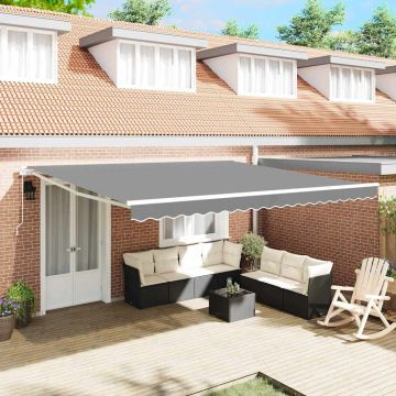 vidaXL Markizės rėmas Balta 450 × 350 cm Aliuminis
