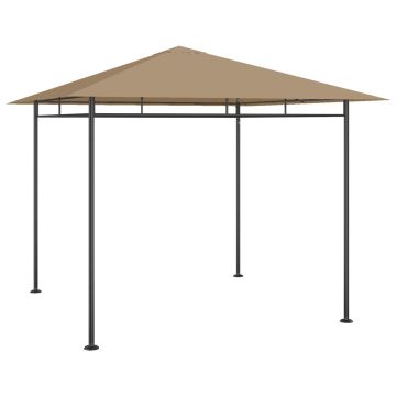vidaXL Pavėsinė, taupe spalvos, 3x3x2,7m, 180g/m²