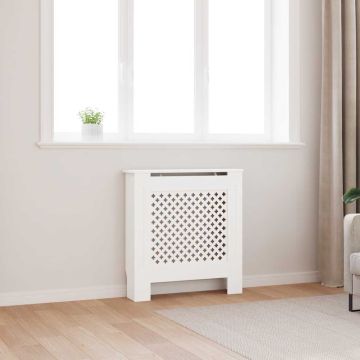 vidaXL Radiatoriaus uždangalas, baltos spalvos, 78cm, MDF