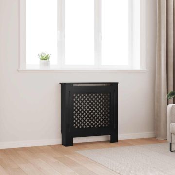 vidaXL Radiatoriaus uždangalas, juodos spalvos, 78cm, MDF