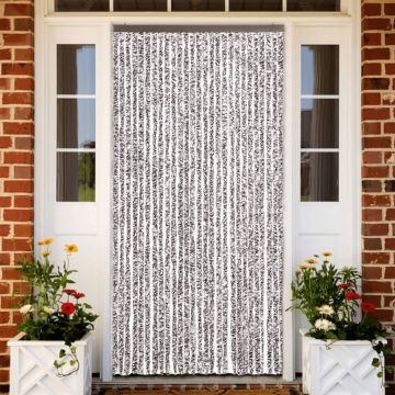 vidaXL Užuolaida nuo vabzdžių, ruda ir smėlio, 118x220cm, šenilis