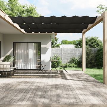 vidaXL Vertikali markizė, antracito, 140x420cm, oksfordo audinys