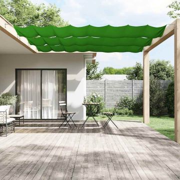 vidaXL Vertikali markizė, šviesiai žalia, 60x800cm, oksfordo audinys