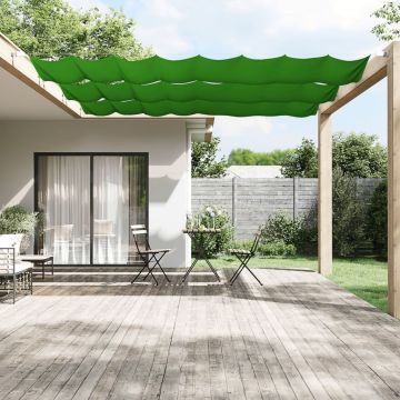 vidaXL Vertikali markizė, šviesiai žalia, 100x420cm, oksfordo audinys