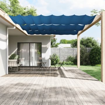 vidaXL Vertikali markizė, mėlynos spalvos, 250x360cm, oksfordo audinys