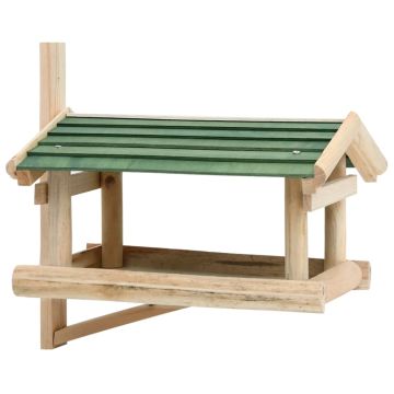 vidaXL Lesykla paukščiams, 35x29,5x21cm, medienos masyvas