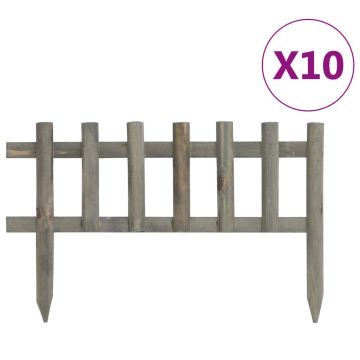 vidaXL Vejos pertvaros, 10vnt., 4,4m, eglės mediena
