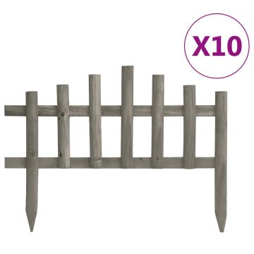 vidaXL Vejos pertvaros, 10vnt., 4,4m, eglės mediena