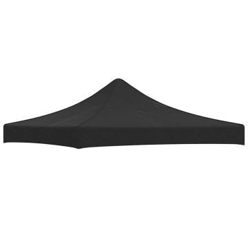 vidaXL Proginės palapinės stogas, juodos spalvos, 3x3m, 270 g/m²
