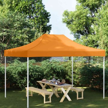 vidaXL Proginės palapinės stogas, oranžinės spalvos, 4x3m, 270 g/m²
