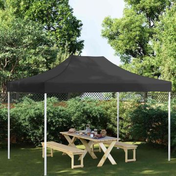 vidaXL Proginės palapinės stogas, juodos spalvos, 4,5x3m, 270 g/m²